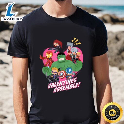 Marvel Avengers Valentine’s Assemble T-Shirt