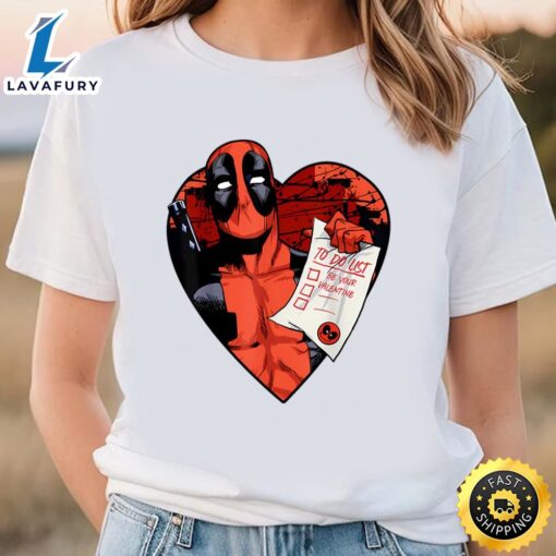 Marvel Deadpool Valentine To Do List T-Shirt