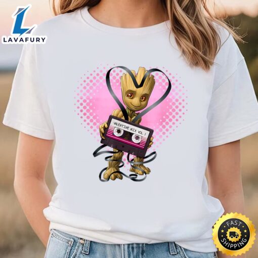 Marvel Guardians Of The Galaxy Groot Valentines T-shirt