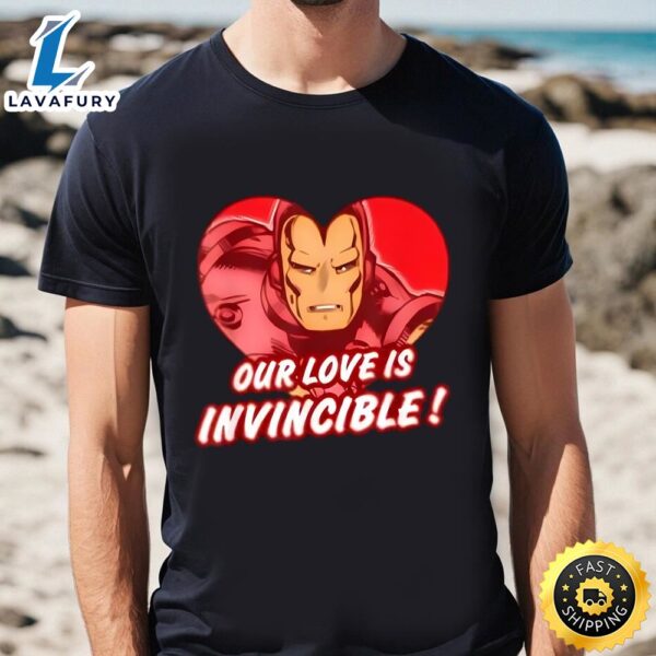 Marvel Iron Man Love Is Invincible Valentine’s Day T-shirt