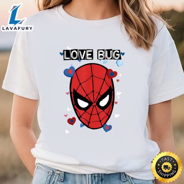 Marvel Valentine’s Day Spiderman Love Bug T-Shirt