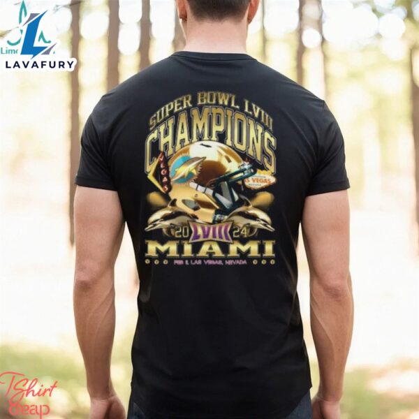 Miami Super Bowl Champions 2024 ‘Gold Rush Vintage’ T Shirt
