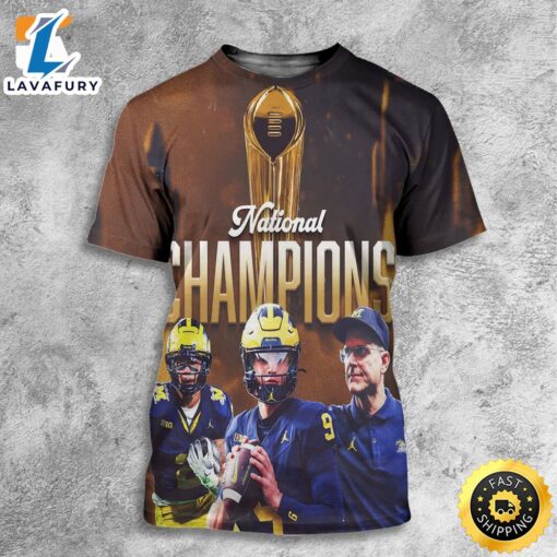 Michigan BEATS Washington To Win the 2024 College Football National Championship All Over Print Shirt