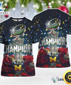 Michigan Defeated Alabam Crimson The 2024 Rose Bwl Champions Shirt