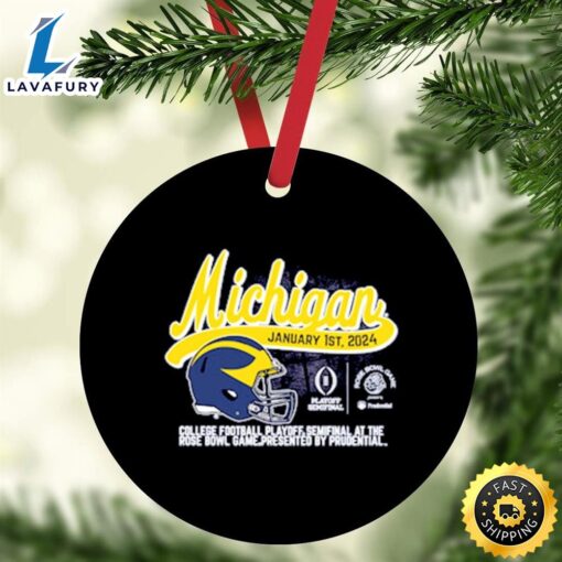 Michigan Football 2024 Rose Bowl Game Ornament