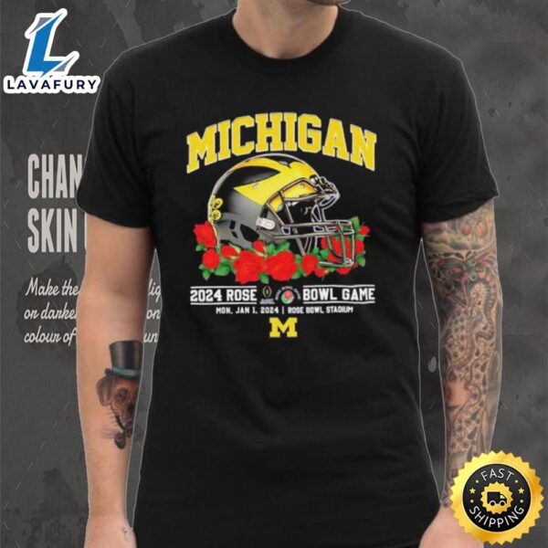 Michigan Wolverines 2024 Rose Bowl Game Mon, Jan 1, 2024 Rose Bowl Stadium T Shirt
