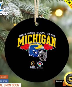 Michigan Wolverines 2024 Rose Bowl Game Ornament