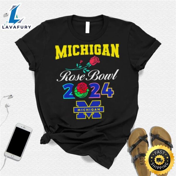 Michigan Wolverines Rose Bowl Game 2024 Football Logo Shirt