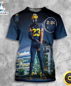 Michigan Wolverines With Uniform In CFP National Championship 2024 All Over Print Shirt