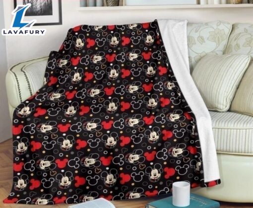 Mickey’s Face Walt Disney Fleece Blanket Gift For Fan