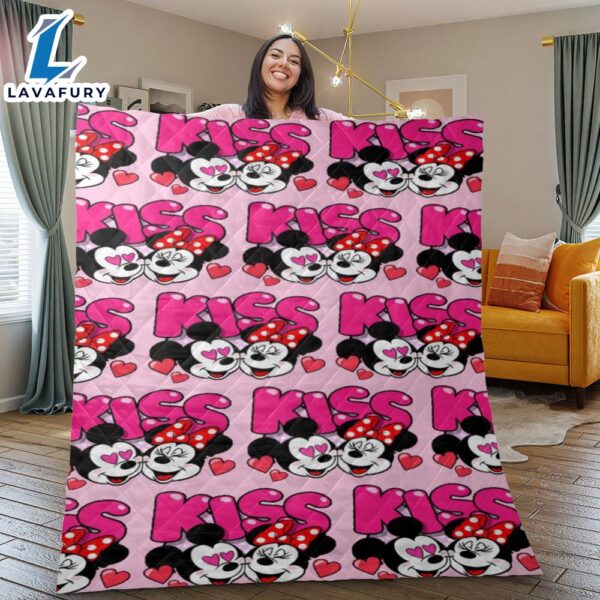 Mickey And Minnie Fan Gift Blanket