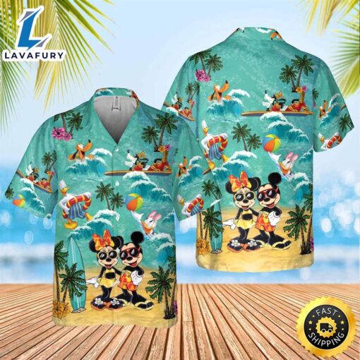 Mickey And Minnie Magical Family Vacation Disney Hawaiian Shirt