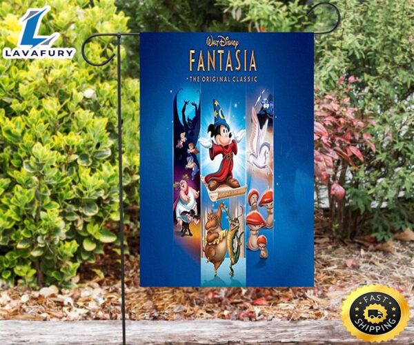 Mickey Fantasia Poster 1 Double Sided Printing Garden Flag