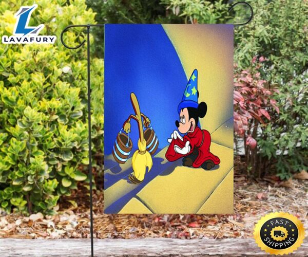Mickey Fantasia Poster 10 Double Sided Printing Garden Flag