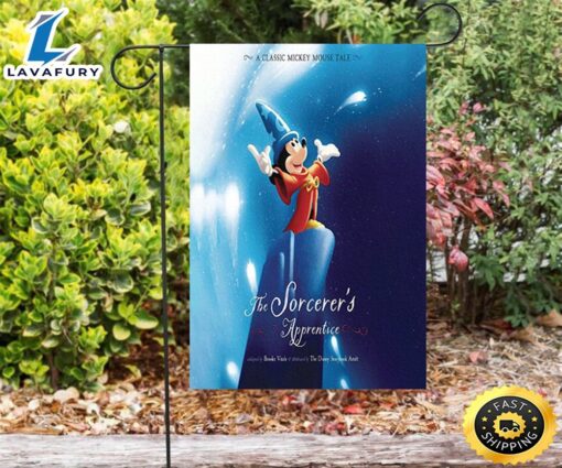 Mickey Fantasia Poster 3 Double Sided Printing Garden Flag