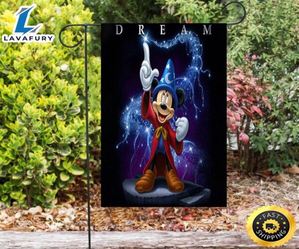 Mickey Fantasia Poster 4 Double Sided Printing Garden Flag