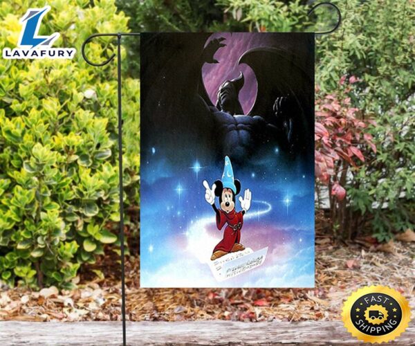 Mickey Fantasia Poster 5 Double Sided Printing Garden Flag