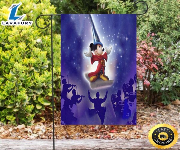 Mickey Fantasia Poster 9 Double Sided Printing Garden Flag