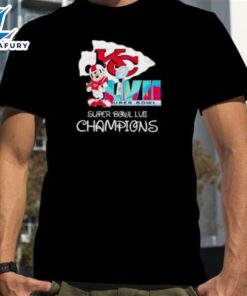 Mickey Kansas City Chiefs Super Bowl Lvii Champions Tee Shirt