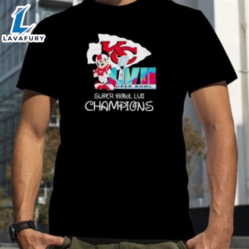 Mickey Kansas City Chiefs Super Bowl Lvii Champions Tee Shirt