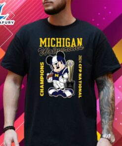 Mickey Michigan Champions 2024 Cfp National T Shirt