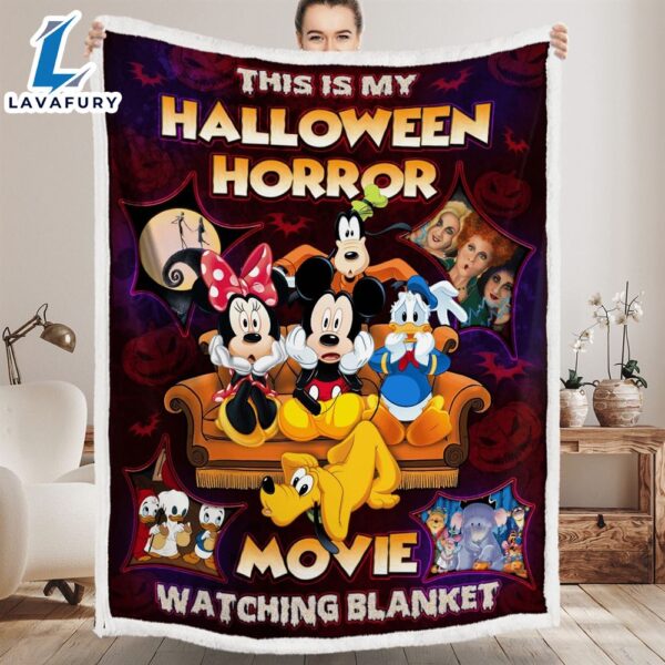 Mickey Mouse And Friends This Is My Halloween Horror Movie Watching Blanket