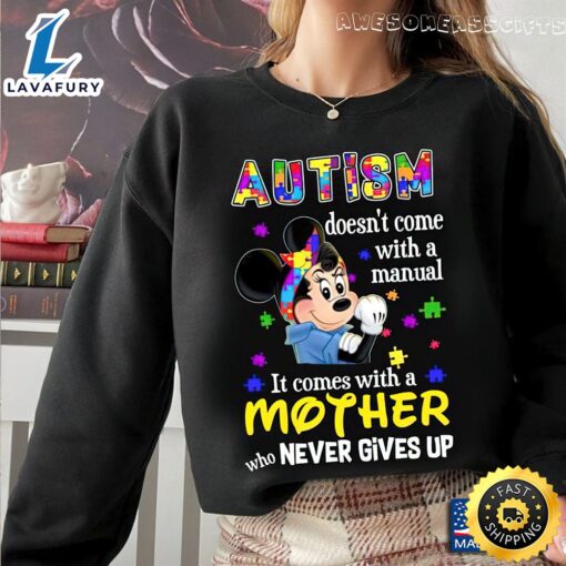 Mickey Mouse Autism Awareness Puzzle Piece Mother’s Day T Shirt