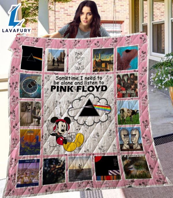 Mickey Mouse Disney, Pink Floyd Band, Sometime I Need To Be Alone and Listen To Pink Floyd Blanket