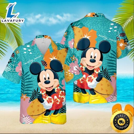 Mickey Mouse Hawaii Aloha Unisex Hawaiian Shirt Summer Short Sleeve