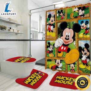 Mickey Mouse Posing Scenes Bathroom…