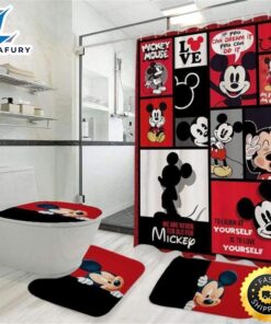 Mickey Mouse Scenes In Red…