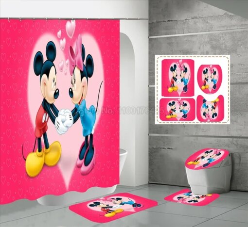 Mickey Mouse Shower Curtain Set