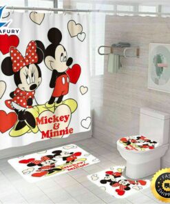 Mickey Mouse Shower Curtain Set…