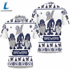 Milwaukee Brewers Christmas Gnomes Polo Shirt