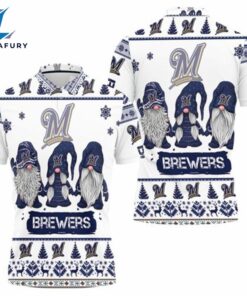 Milwaukee Brewers Christmas Gnomes Polo Shirt