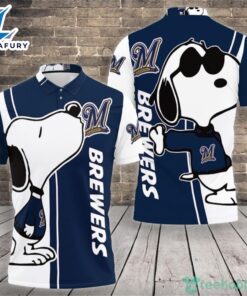 Milwaukee Brewers Snoopy Lover Polo…