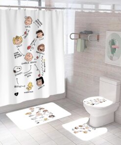 Mini Maps Snoopy Shower Curtain
