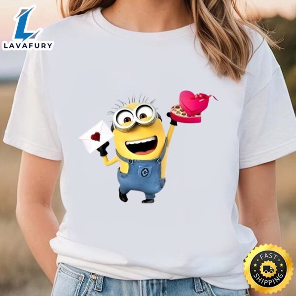 Minion With Gift Valentine’s Days T-shirts