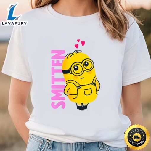 Minions Valentine’s Day Smitten V-Neck T-Shirt