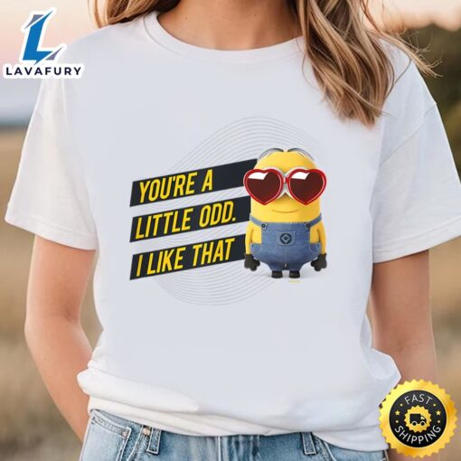 Minions Valentine’s You’re A Little Odd T-Shirt