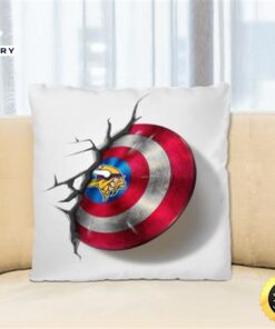 Minnesota Vikings NFL Football Captain America’s Shield Marvel Avengers Square Pillow