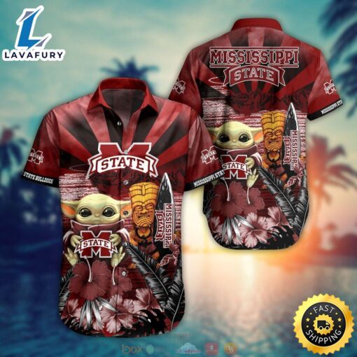 Mississippi State Bulldogs Baby Yoda NCAA Hawaiian Shirt