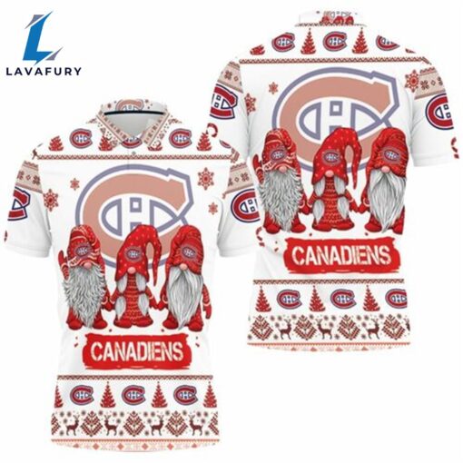 Montreal Canadiens Christmas Gnomes Polo Shirt