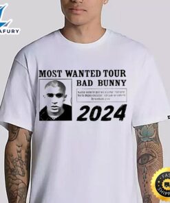 Most Wanted Tour New Bad Bunny 2024 T-Shirt