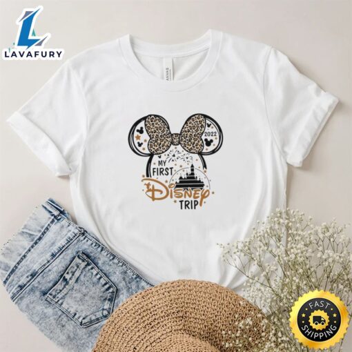 My First Disney Trip Mickey Mouse Disney World leopard Shirt