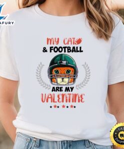 My Cat Football Valentine T-shirt