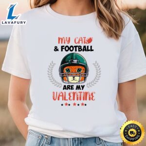 My Cat Football Valentine T-shirt