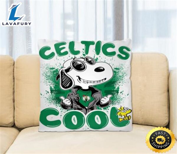 NBA Basketball Boston Celtics Cool Snoopy Pillow Square Pillow