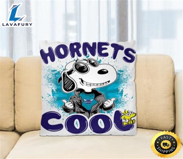 NBA Basketball Charlotte Hornets Cool Snoopy Pillow Square Pillow