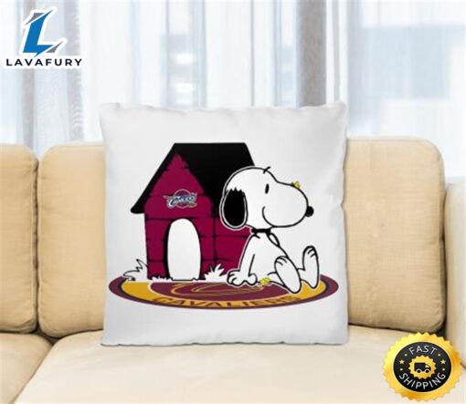 NBA Basketball Cleveland Cavaliers Snoopy The Peanuts Movie Pillow Square Pillow